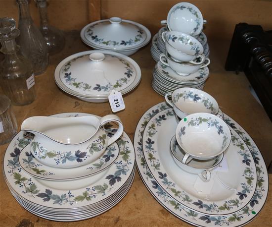 Royal Doulton Burgundy pattern part dinner service